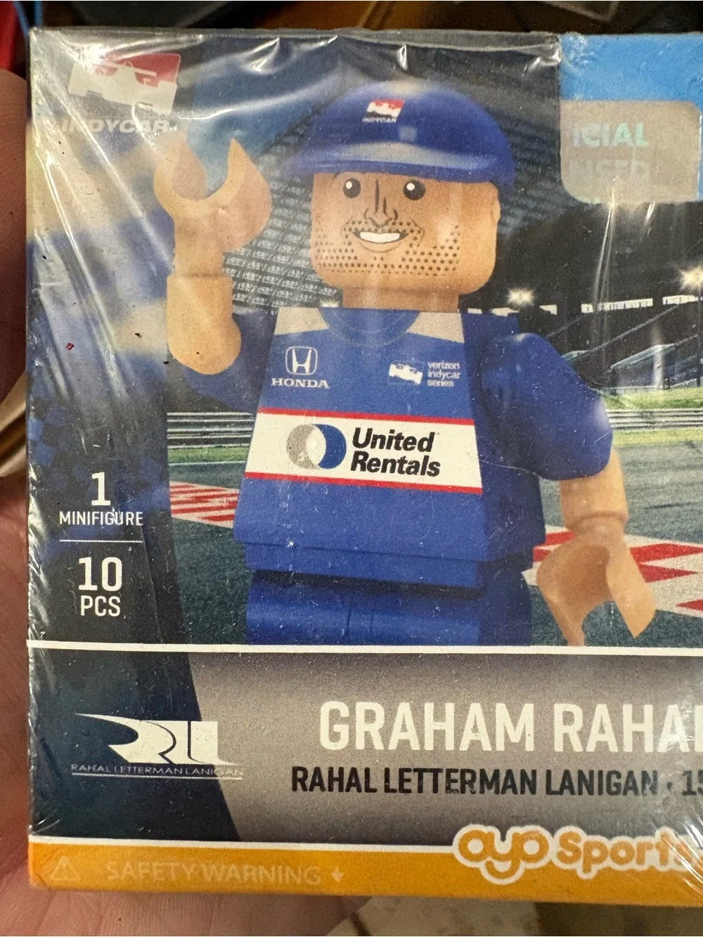 United Rentals Racing Minifigure - Blue